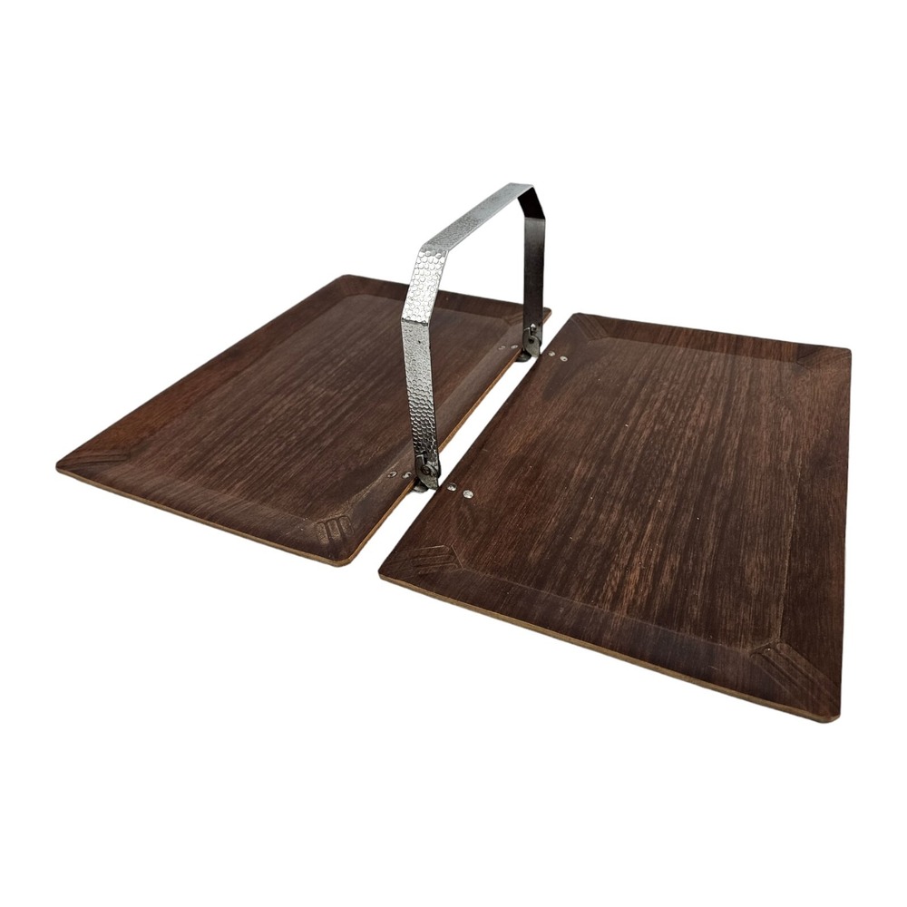 MCM Folding Serving Tray Hors D'oeuvres Hasko Vintage Danish Modern